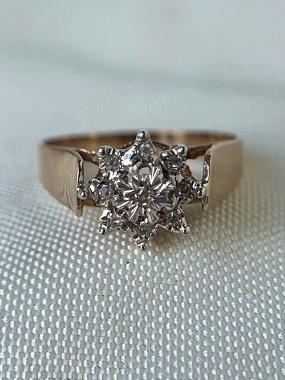 Diamond Cluster Ring