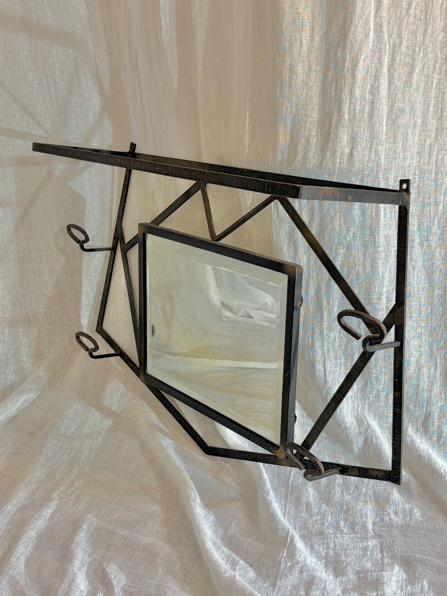 French Art Deco Iron Coat Rack