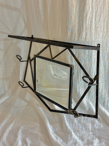 French Art Deco Iron Coat Rack
