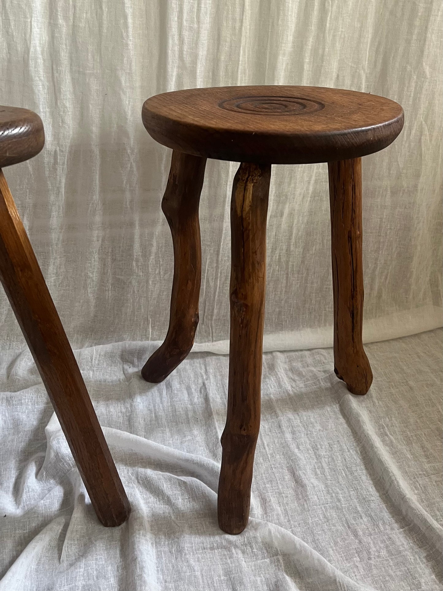 Rustic Tripod Stool