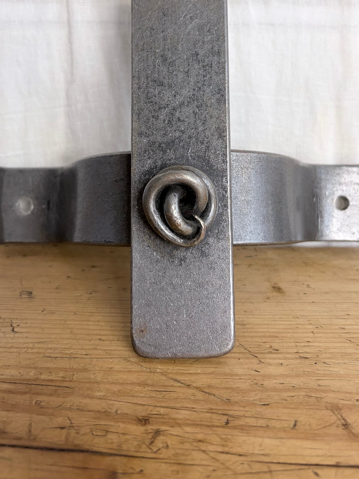 A Pair Of Forged Jacobean Style Candle Sconces