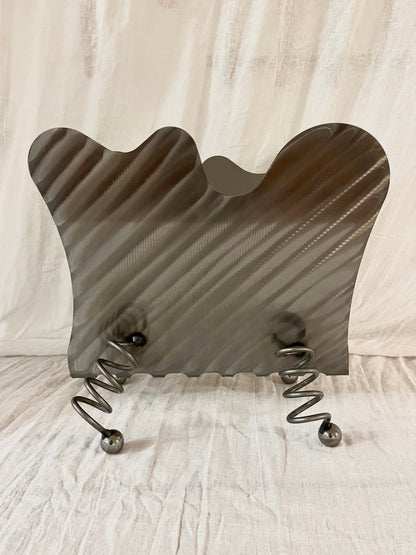 Wavy Post Modern Magazine Rack