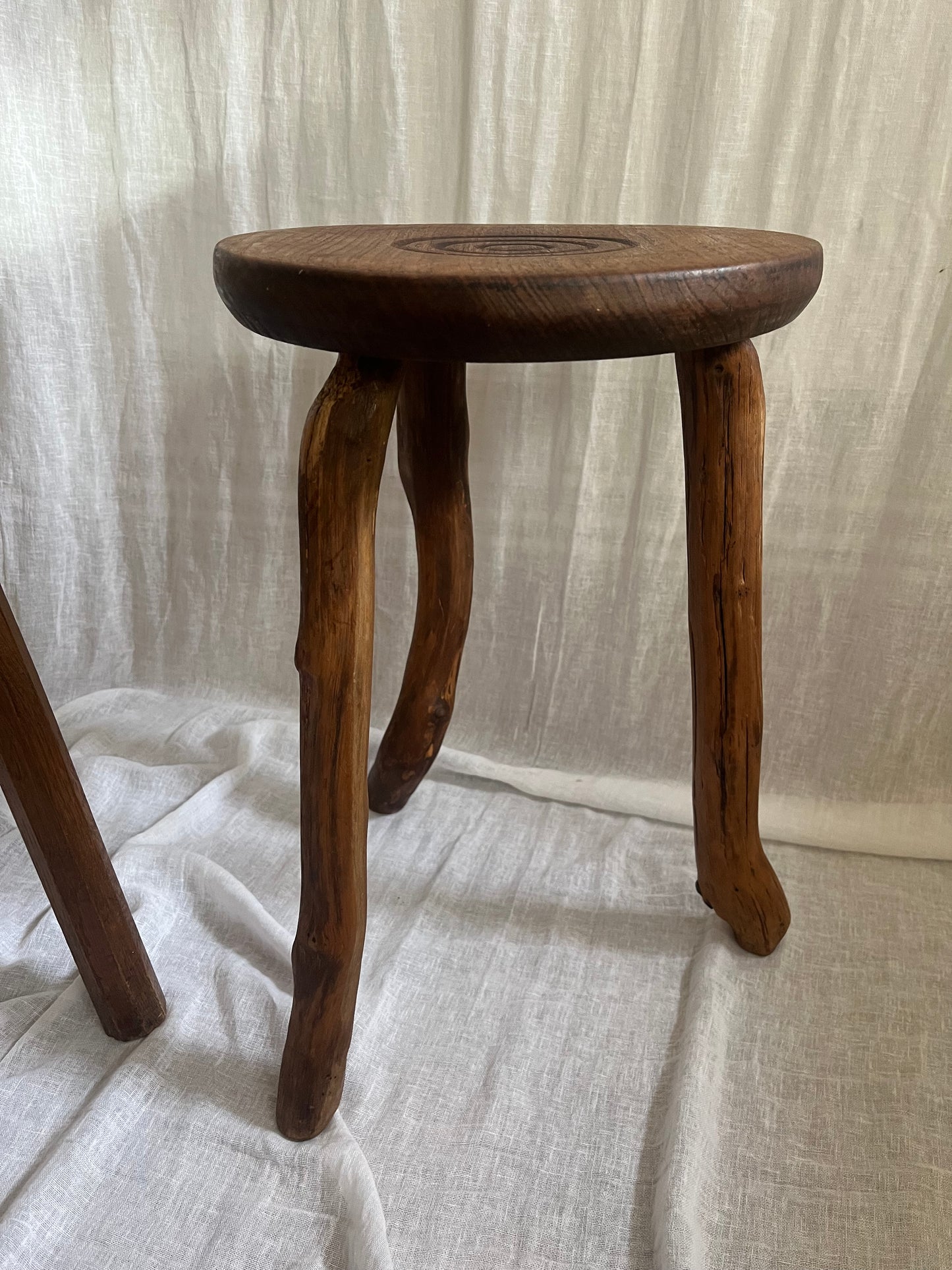 Rustic Tripod Stool