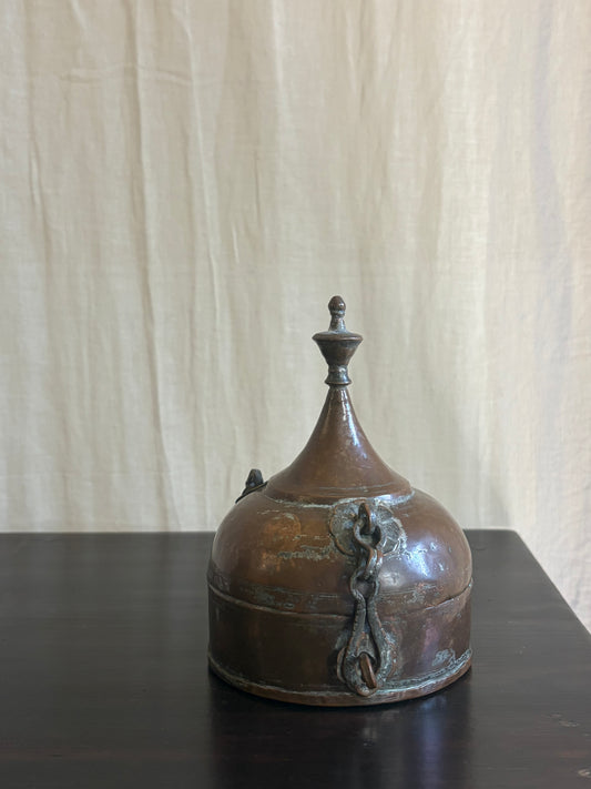 Antique Copper Paan Dan Storage Box