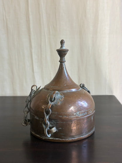 Antique Copper Paan Dan Storage Box