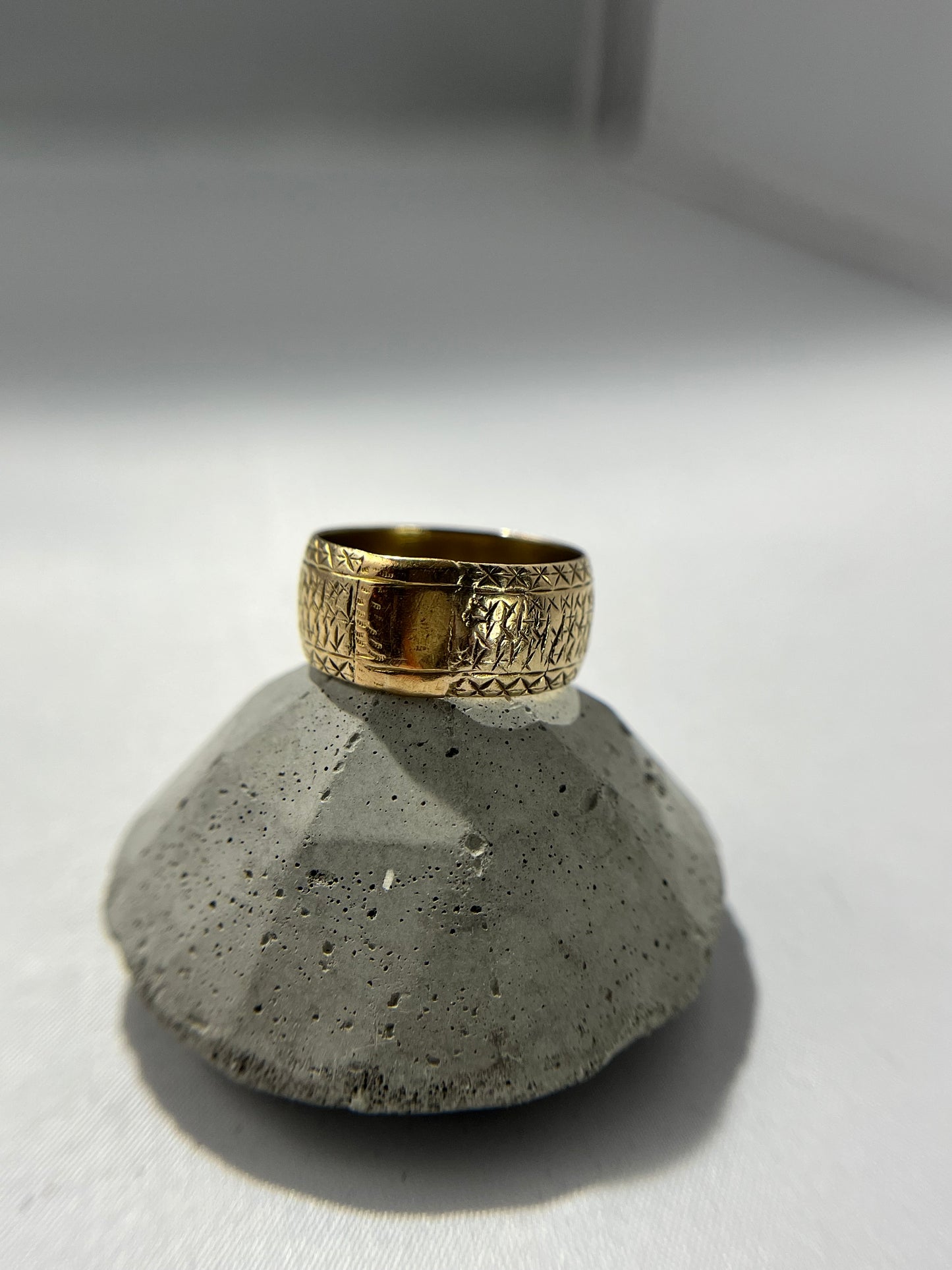 Vintage Engraved Band Ring
