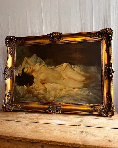A Reclining Nude, Oil on Canvas