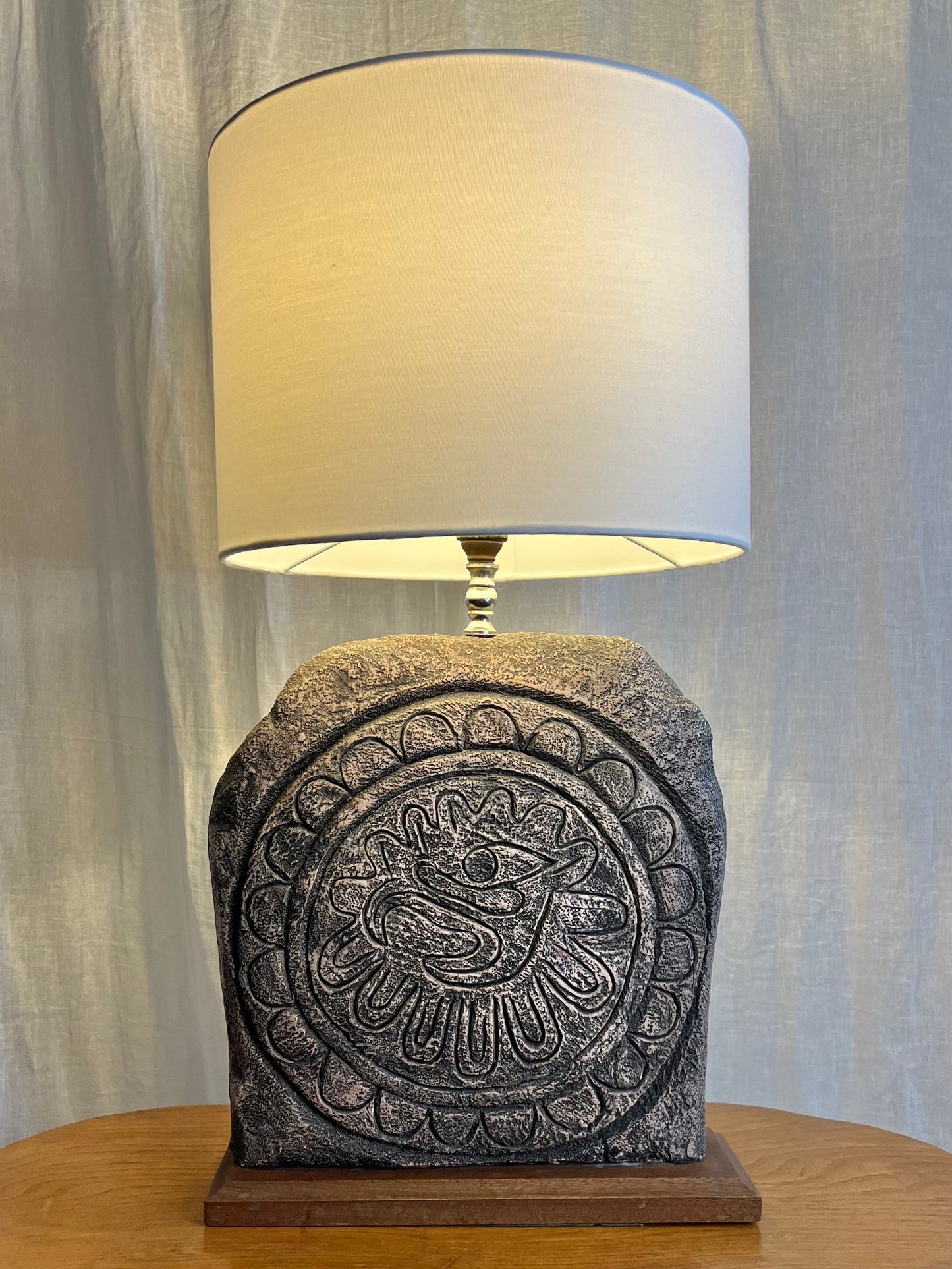 Large Brutalist Concrete Lamp