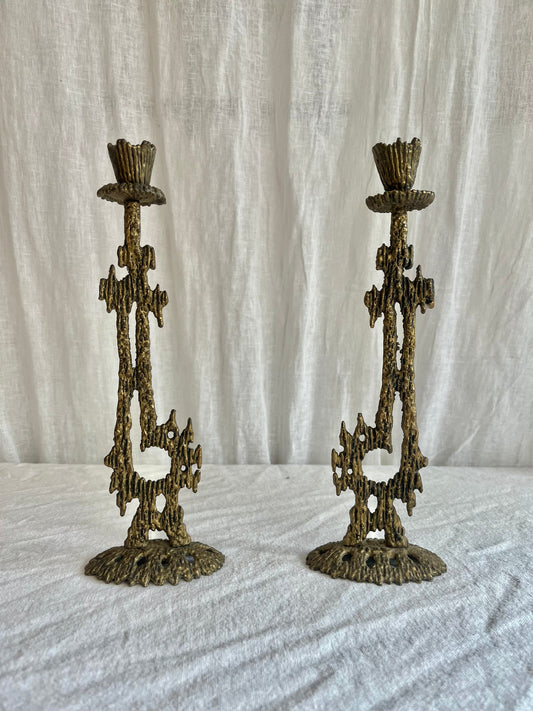 Wainberg Brutalist Candle Holders
