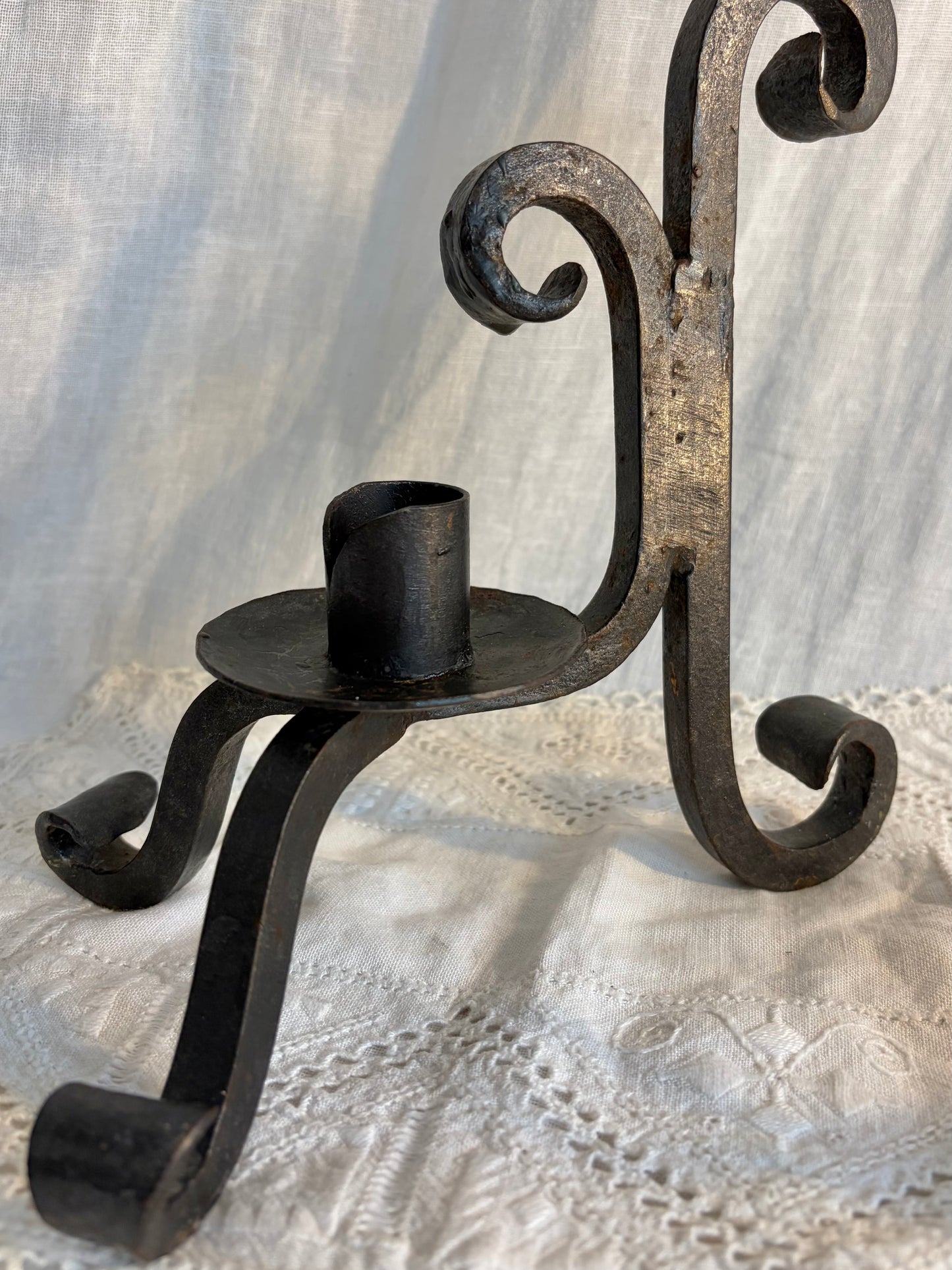 Mid 20th C Candle Holder With Snuffer