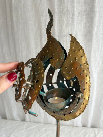 ‘Flaming Shell’ Candle Holder