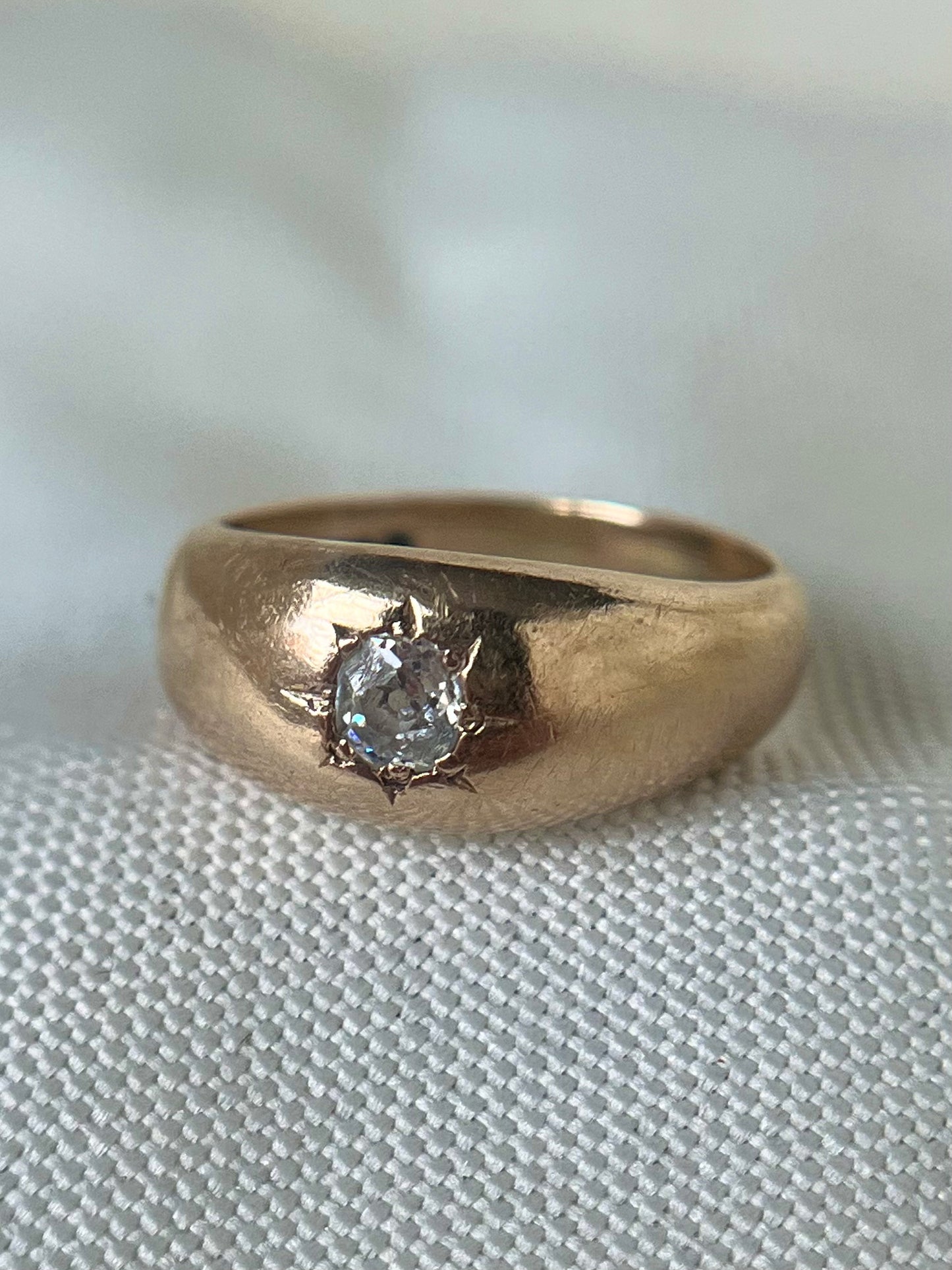 Star Set Diamond Gypsy Ring