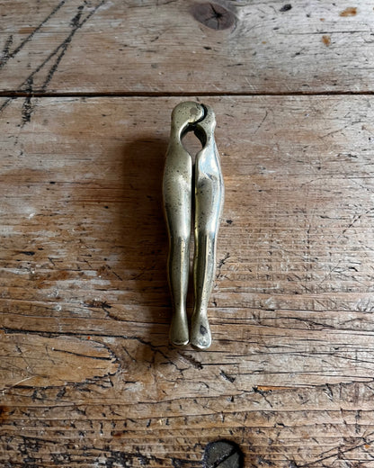 Risque Vintage novelty British made brass ladies leg nut cracker